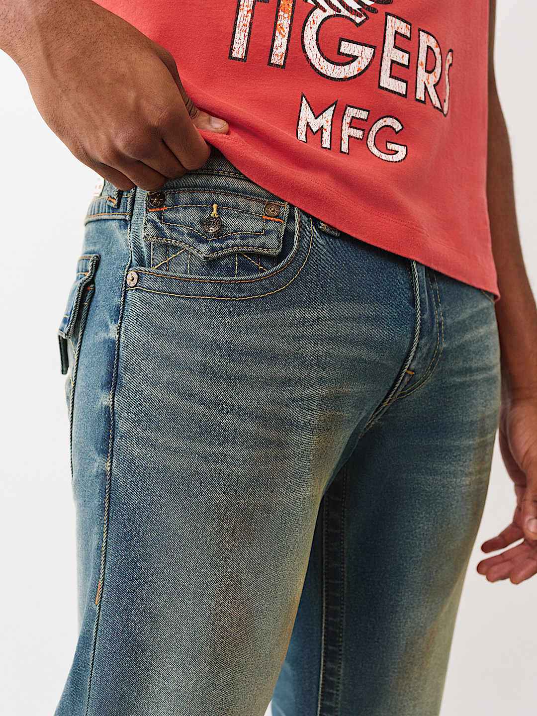 True Religion - ricky flap straight jean 34