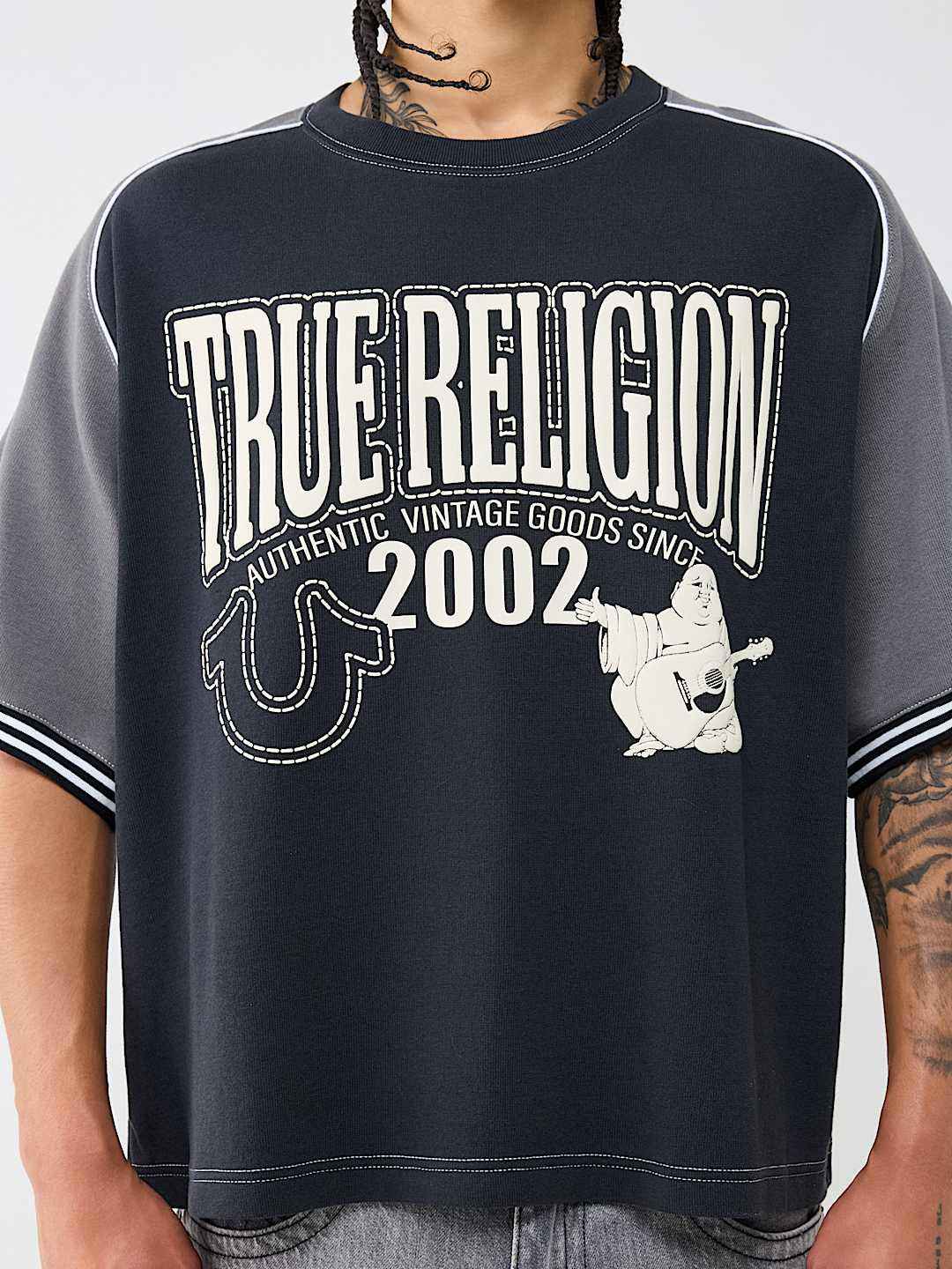 True Religion - Raglan Heavyweight Boxy Knit Top