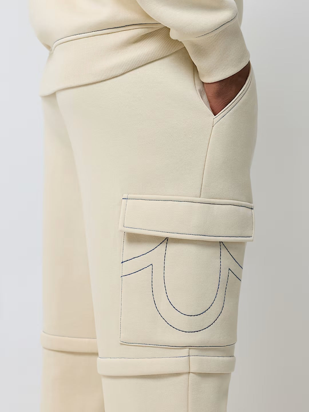 True Religion - Contrast Mfg Cargo Sweatpant