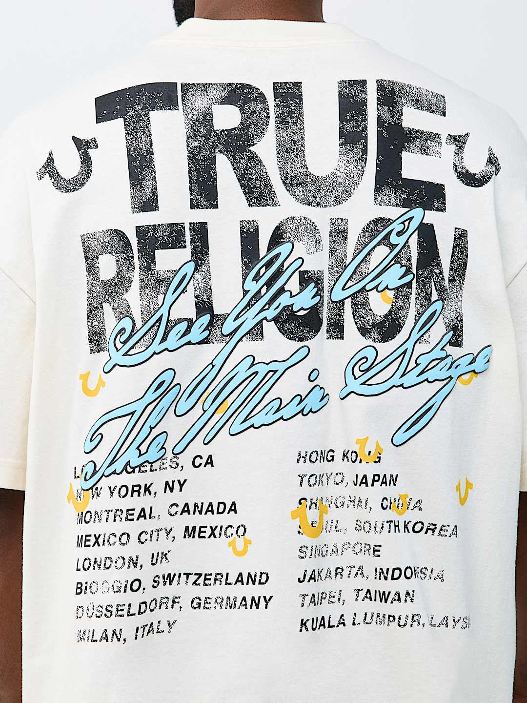 True Religion - Logo Tour Heavyweight Oversized Tee