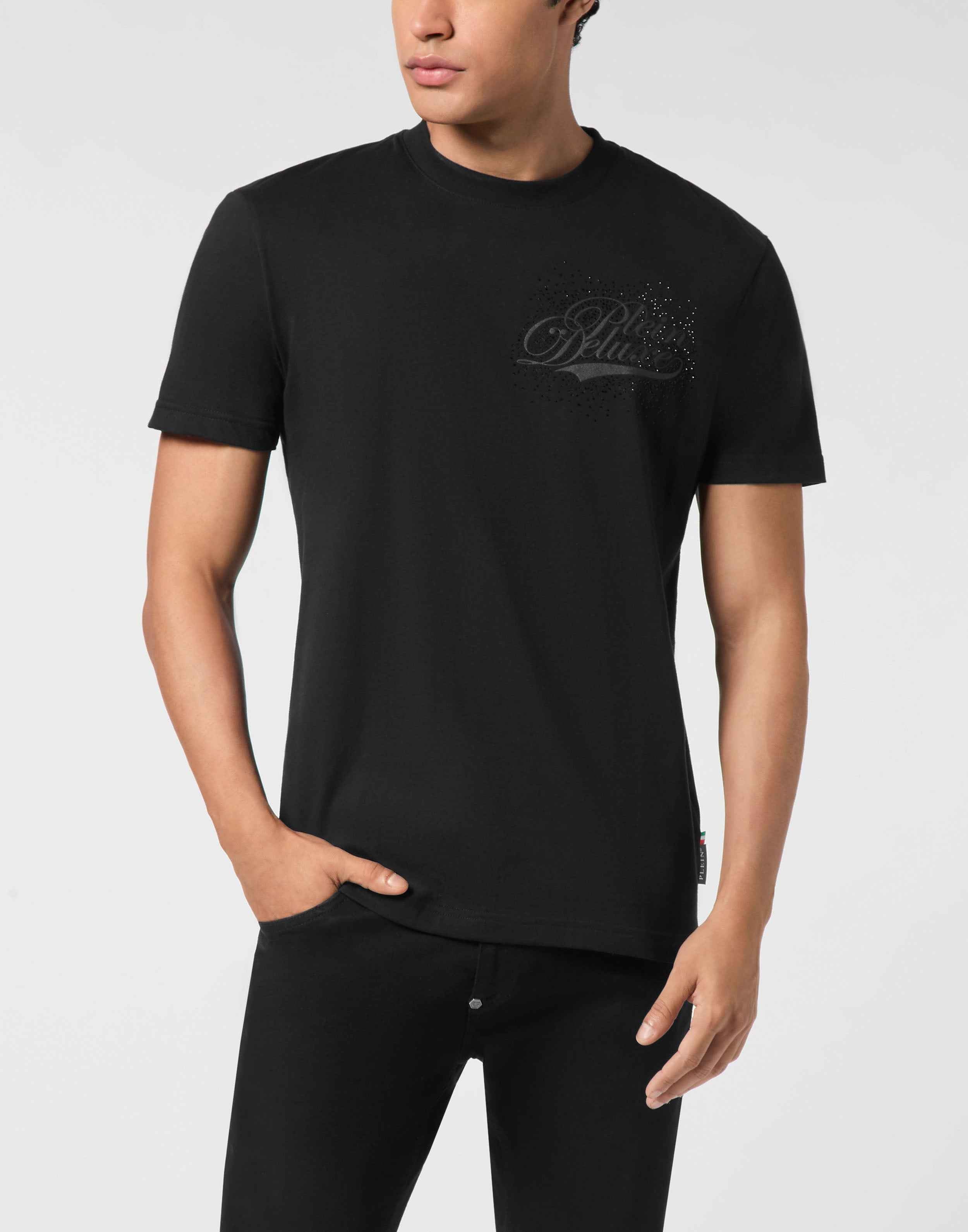 PHILIPP PLEIN - Round Neck T-Shirt Plein Deluxe Stones