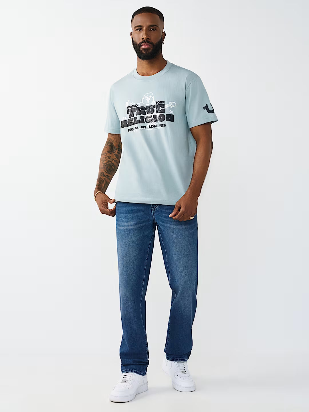 True Religion - Logo Blocky Puff Tee