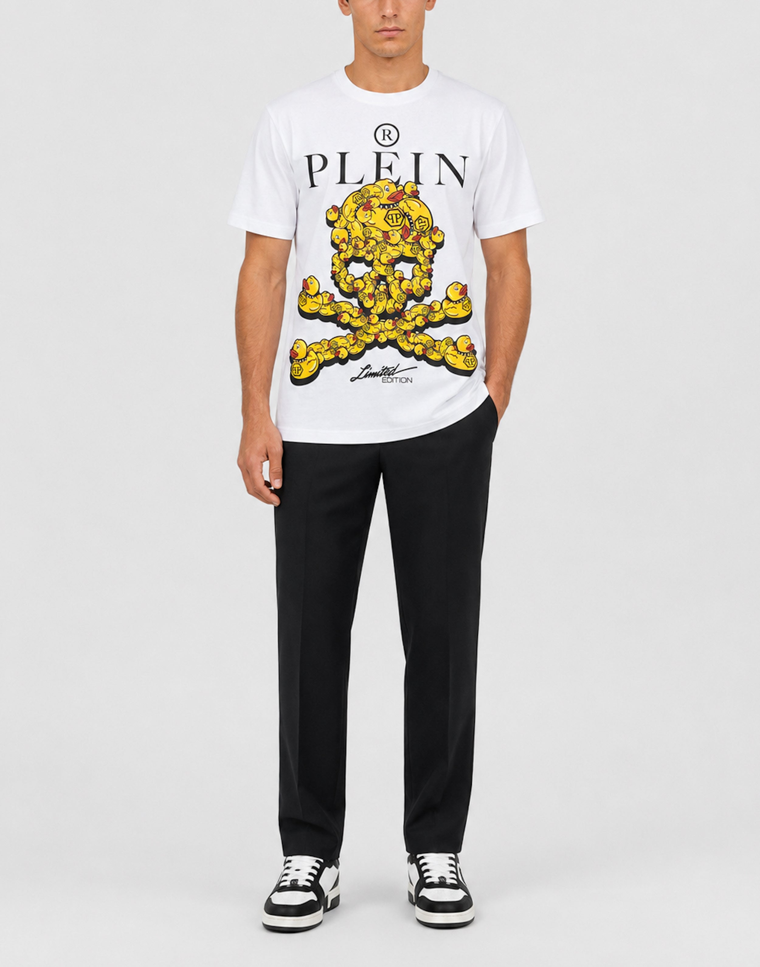 PHILIPP PLEIN - Jersey T-Shirt Plein Duck Skull