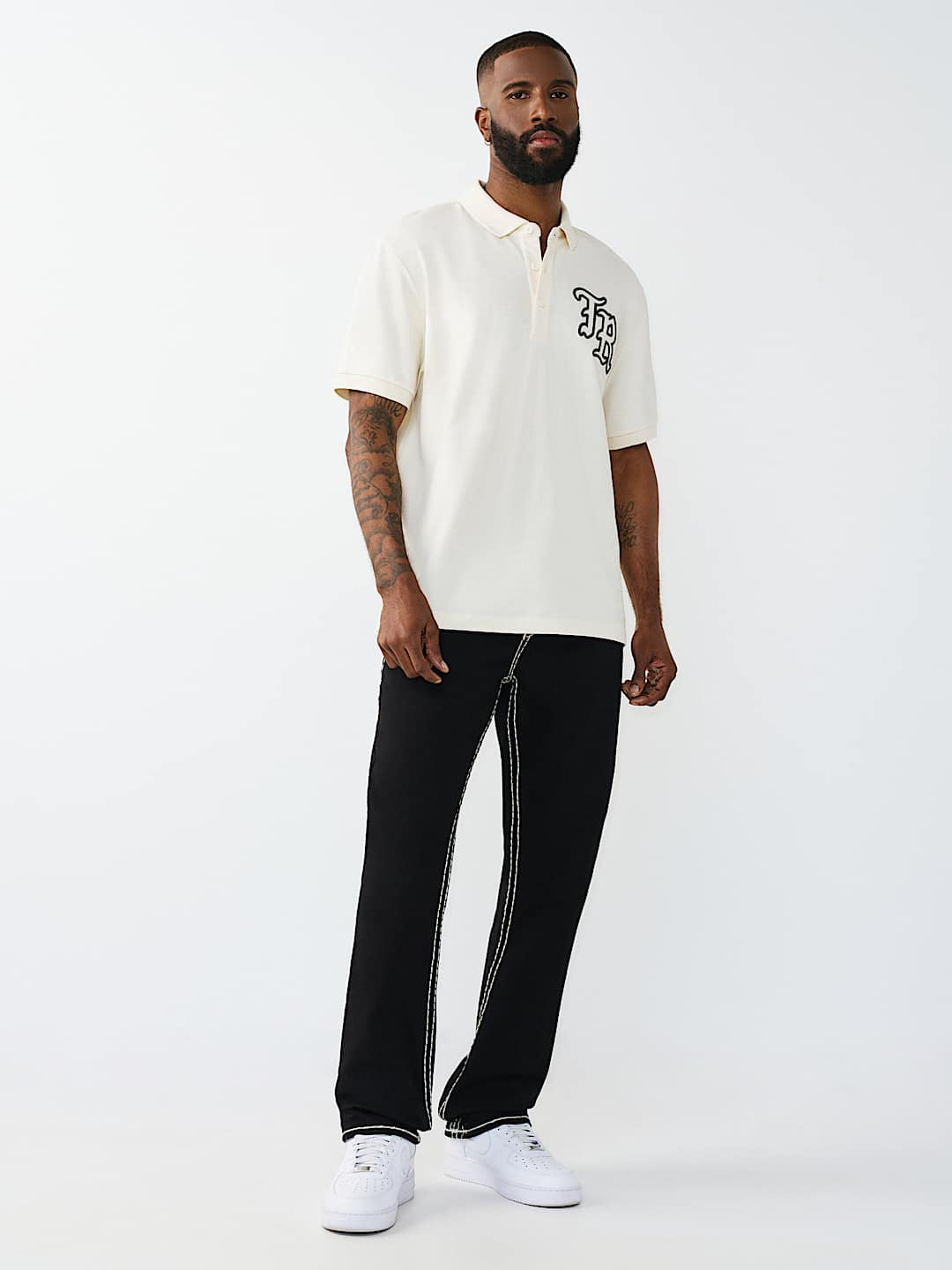 True Religion - Embroidered Stitch Dept Polo Shirt