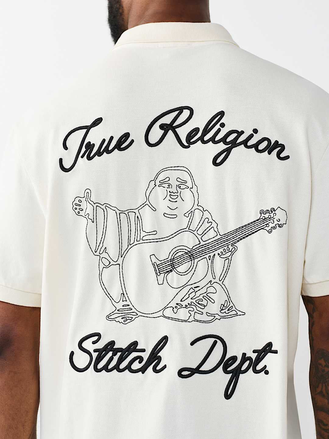 True Religion - Embroidered Stitch Dept Polo Shirt