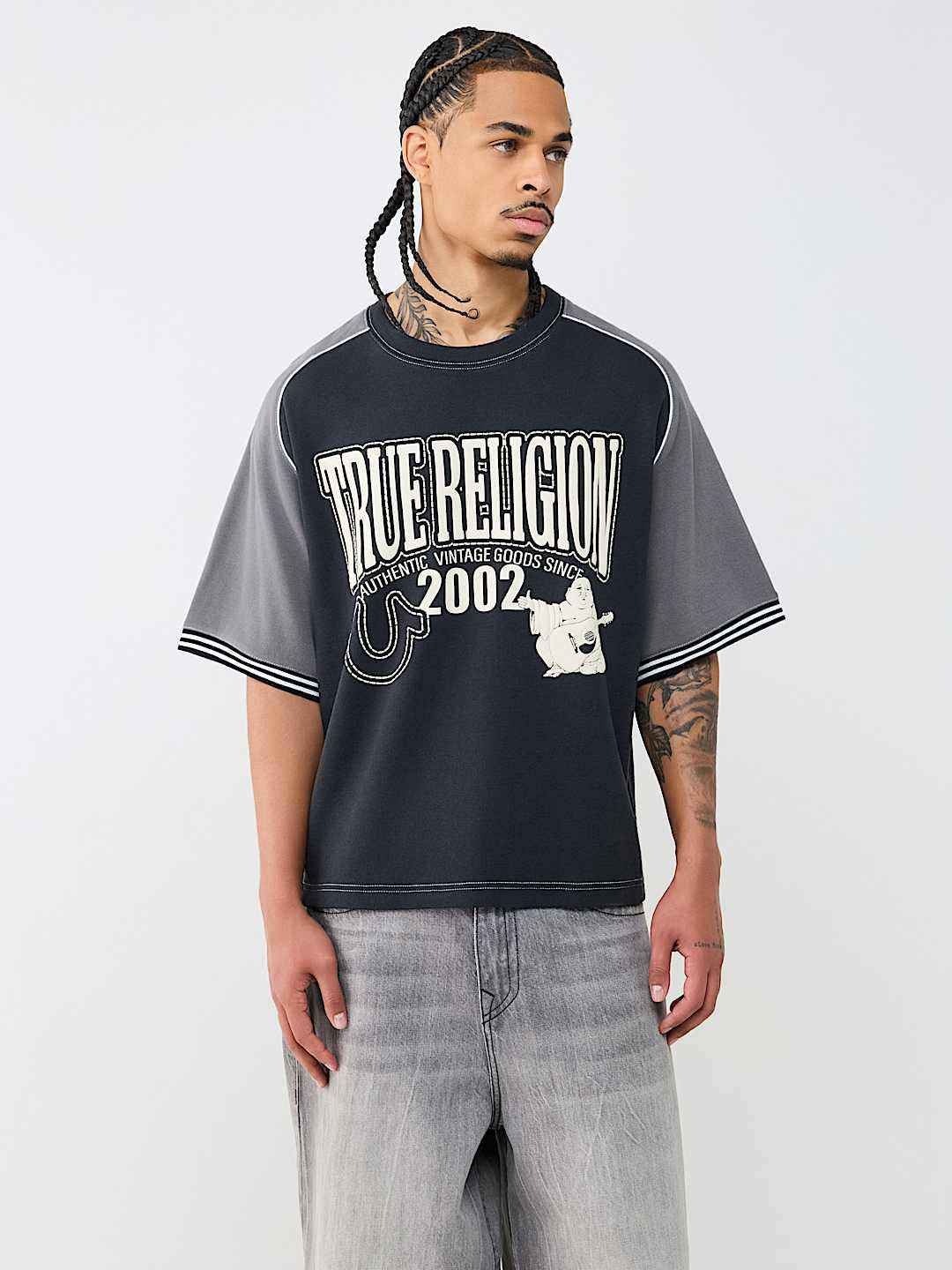 True Religion - Raglan Heavyweight Boxy Knit Top