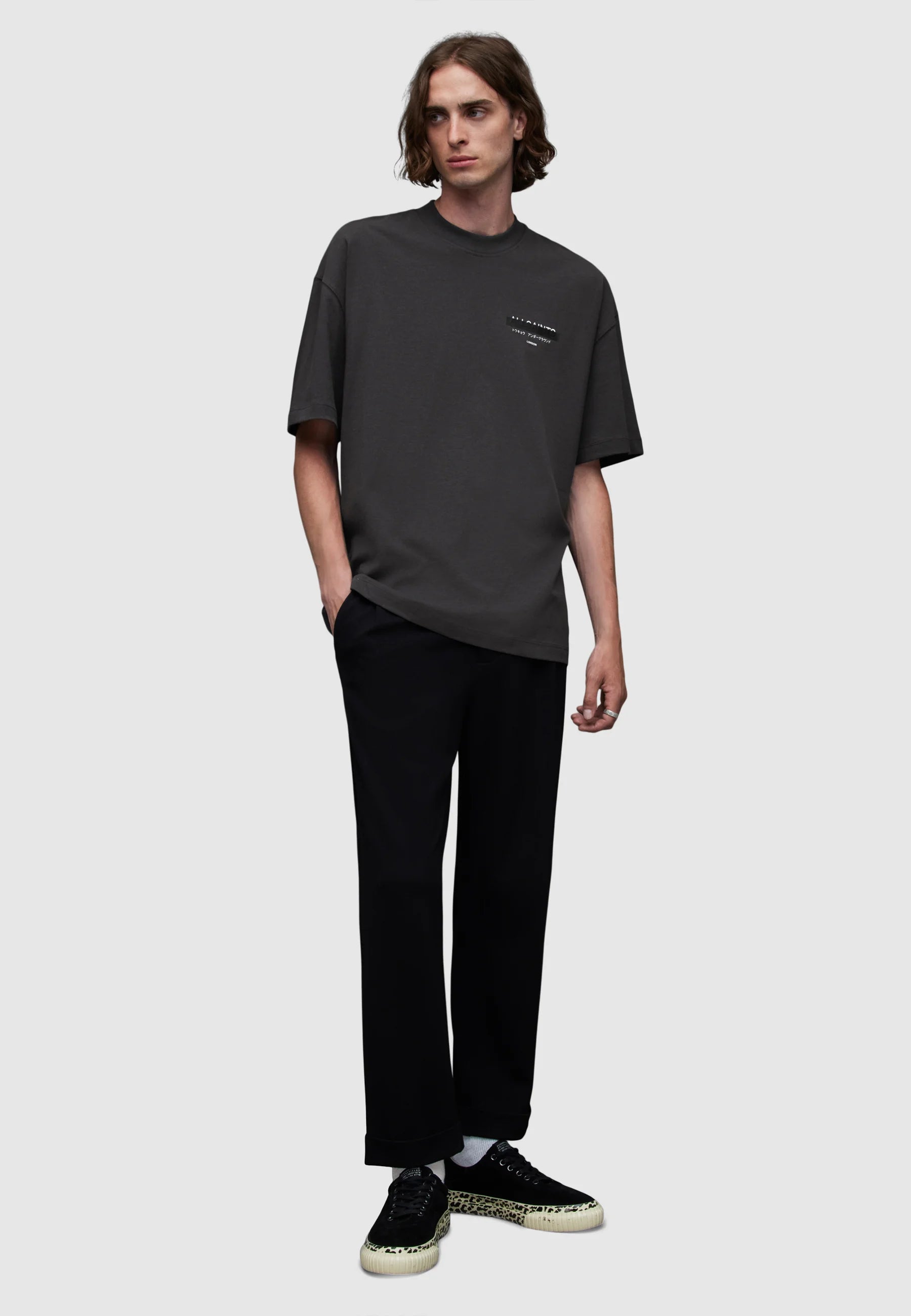 AllSaints - Redact Crew Print T-shirt