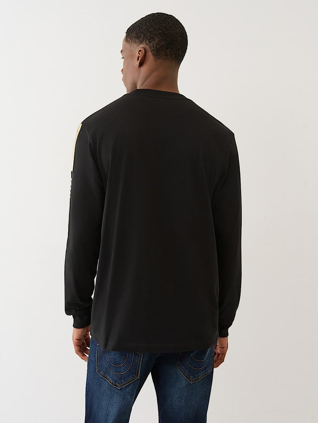 True Religion - Metallic Buddha Long Sleeve Tee