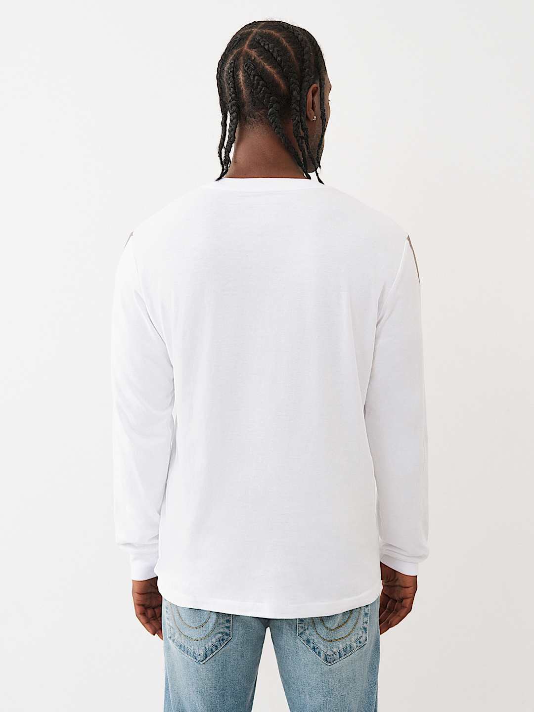 True Religion - Metallic Buddha Long Sleeve Tee