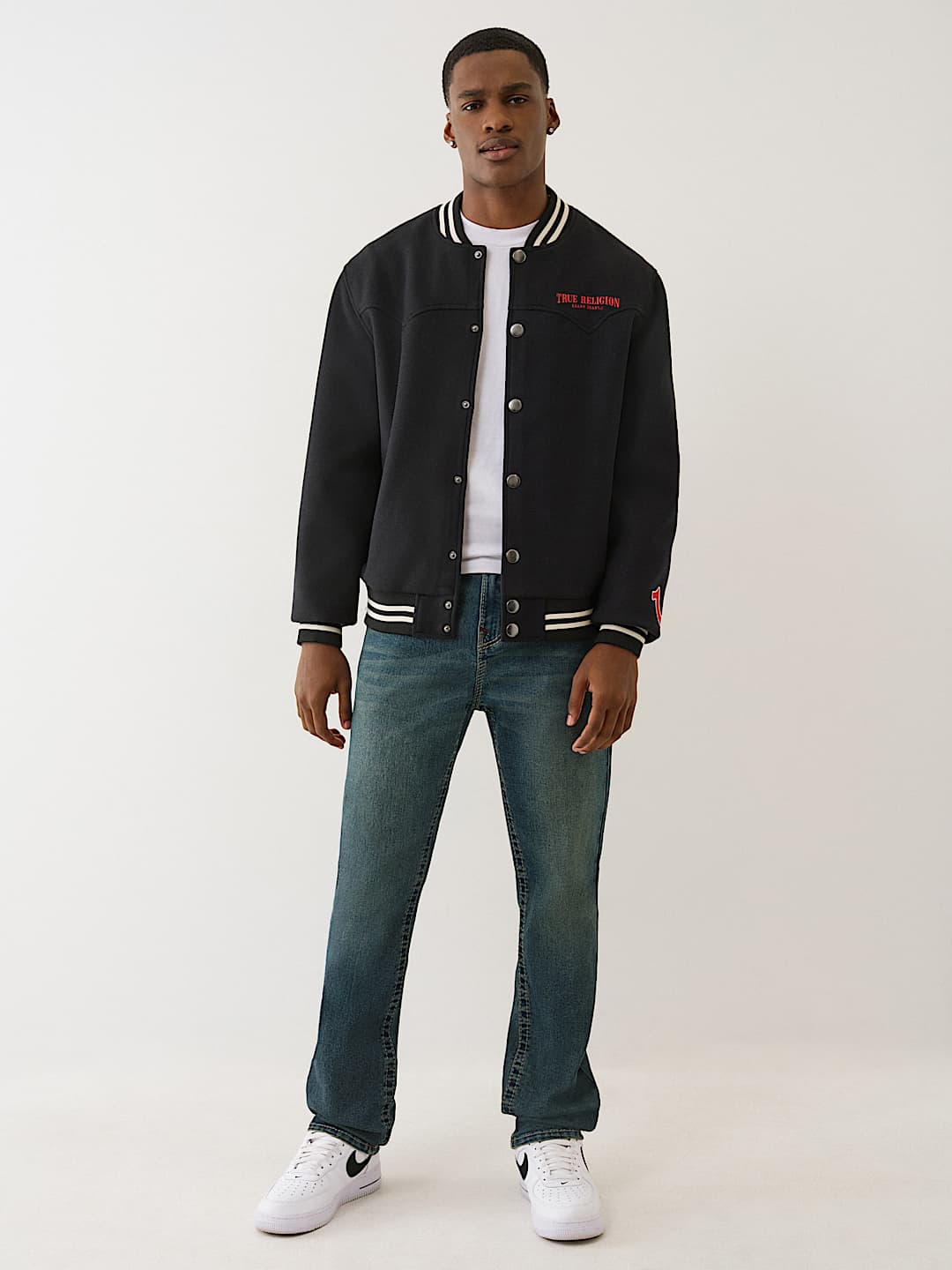 True Religion - WESTERN WOOL VARSITY JACKET