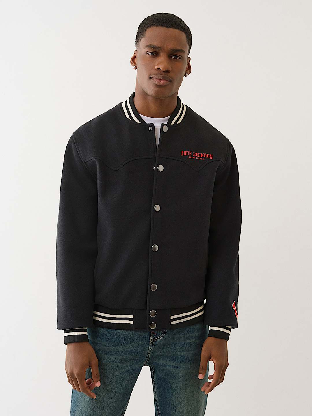 True Religion - WESTERN WOOL VARSITY JACKET