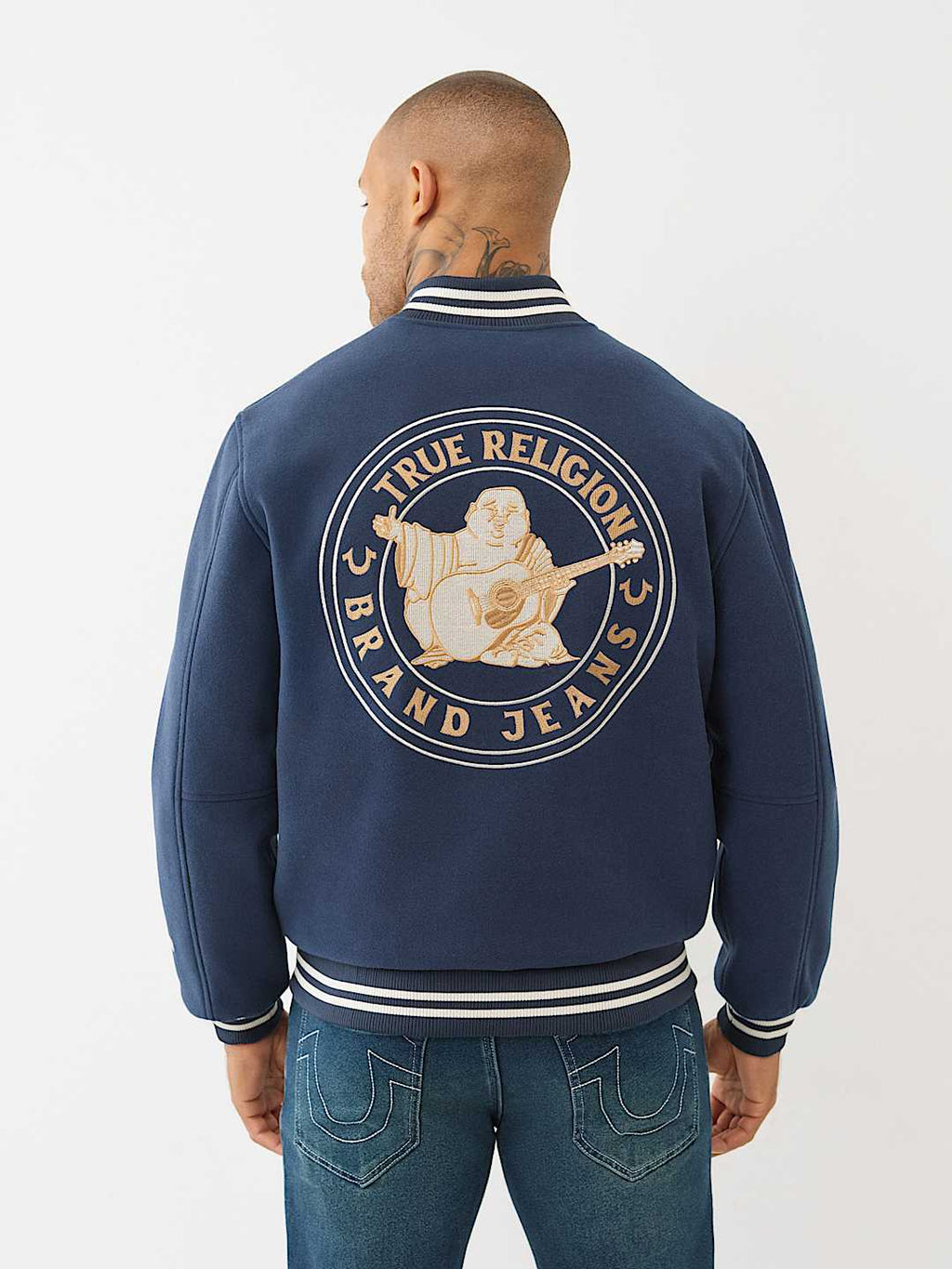 True Religion - WESTERN WOOL VARSITY JACKET IMMEDIATE