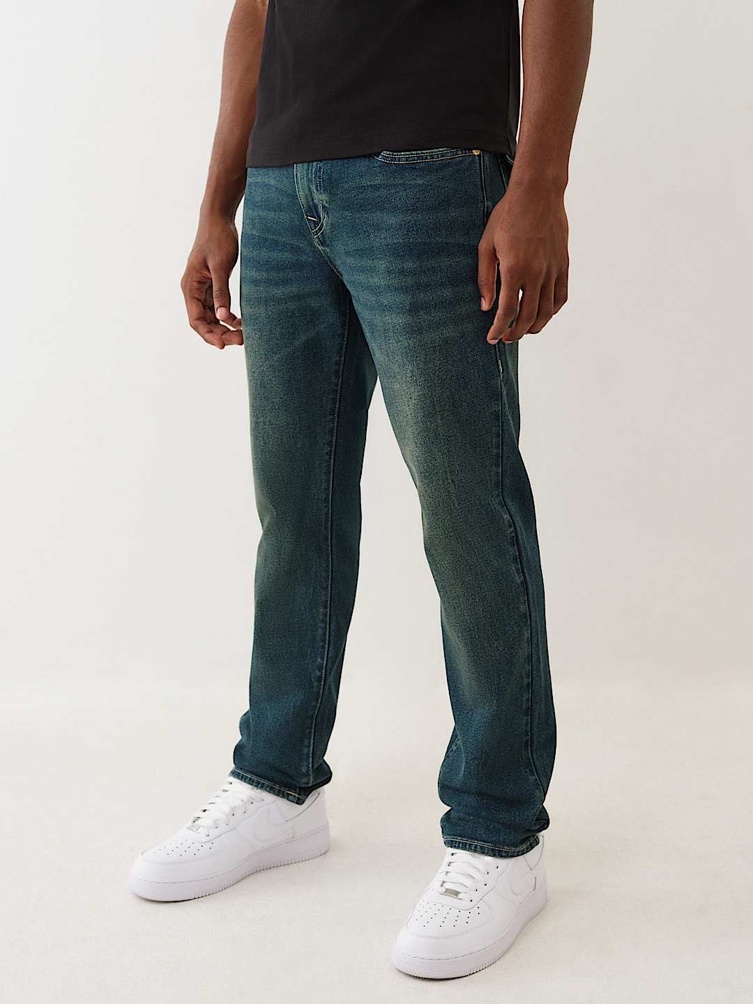 True Religion - GENO STUDDED HORSESHOE SLIM JEAN