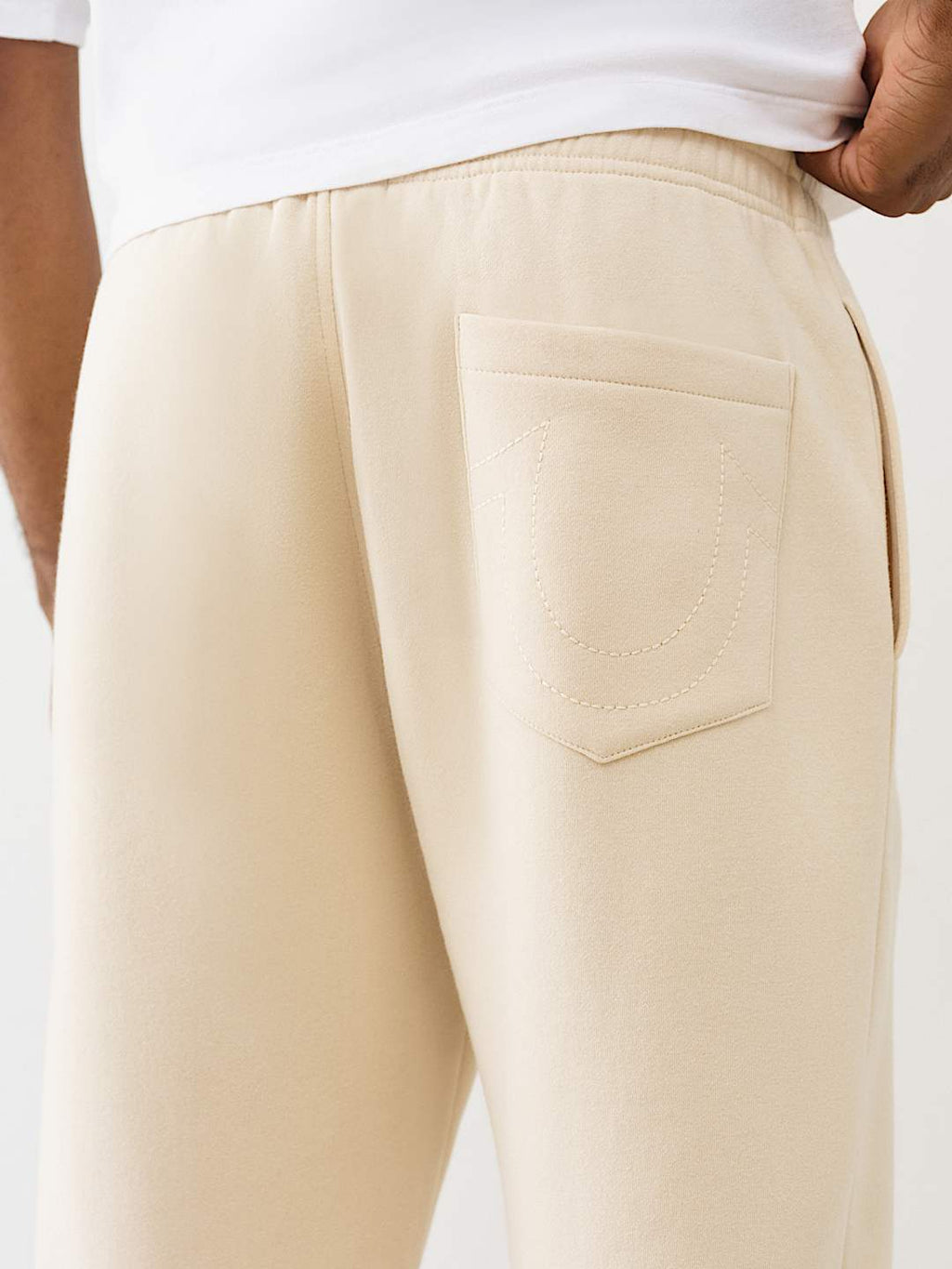 TRUE RELIGION - EMBROIDERED PATCH HORSESHOE JOGGER