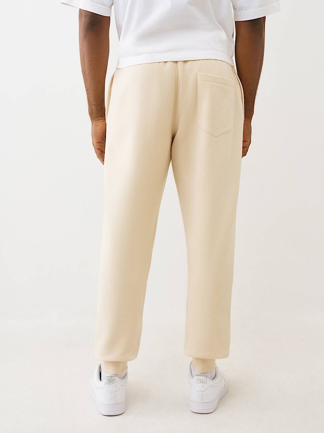 TRUE RELIGION - EMBROIDERED PATCH HORSESHOE JOGGER