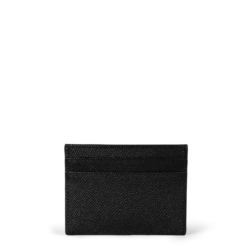 Dolce and Gabbana - Men's Logo Leather Plaque Card Holder