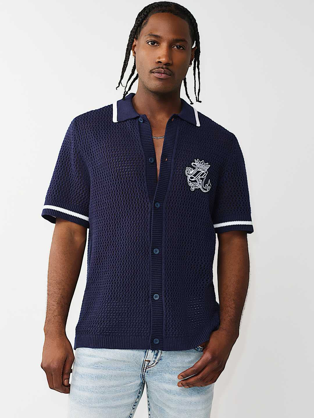 True Religion - Crown Logo Knit Shirt