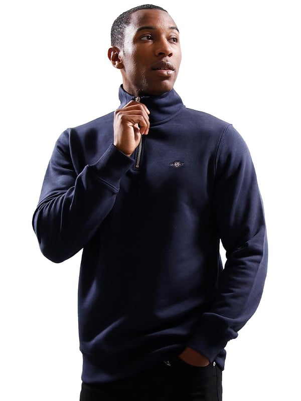 Gant - Mens Shield Half Zip Sweatshirt