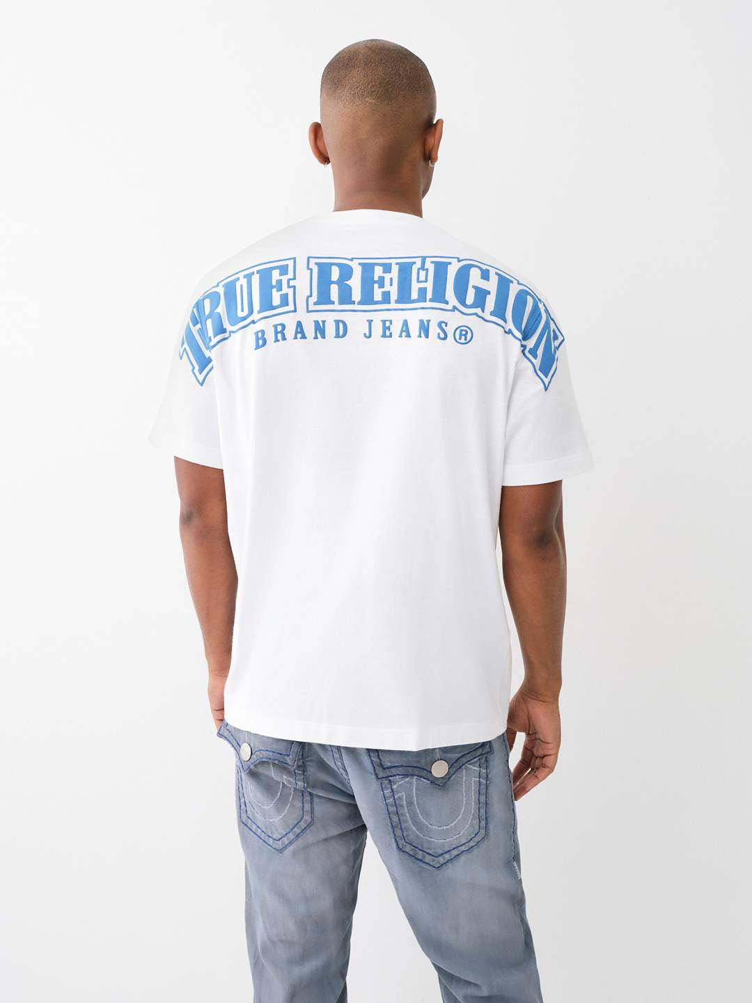 True Religion - Logo Overseam Puff T Tee