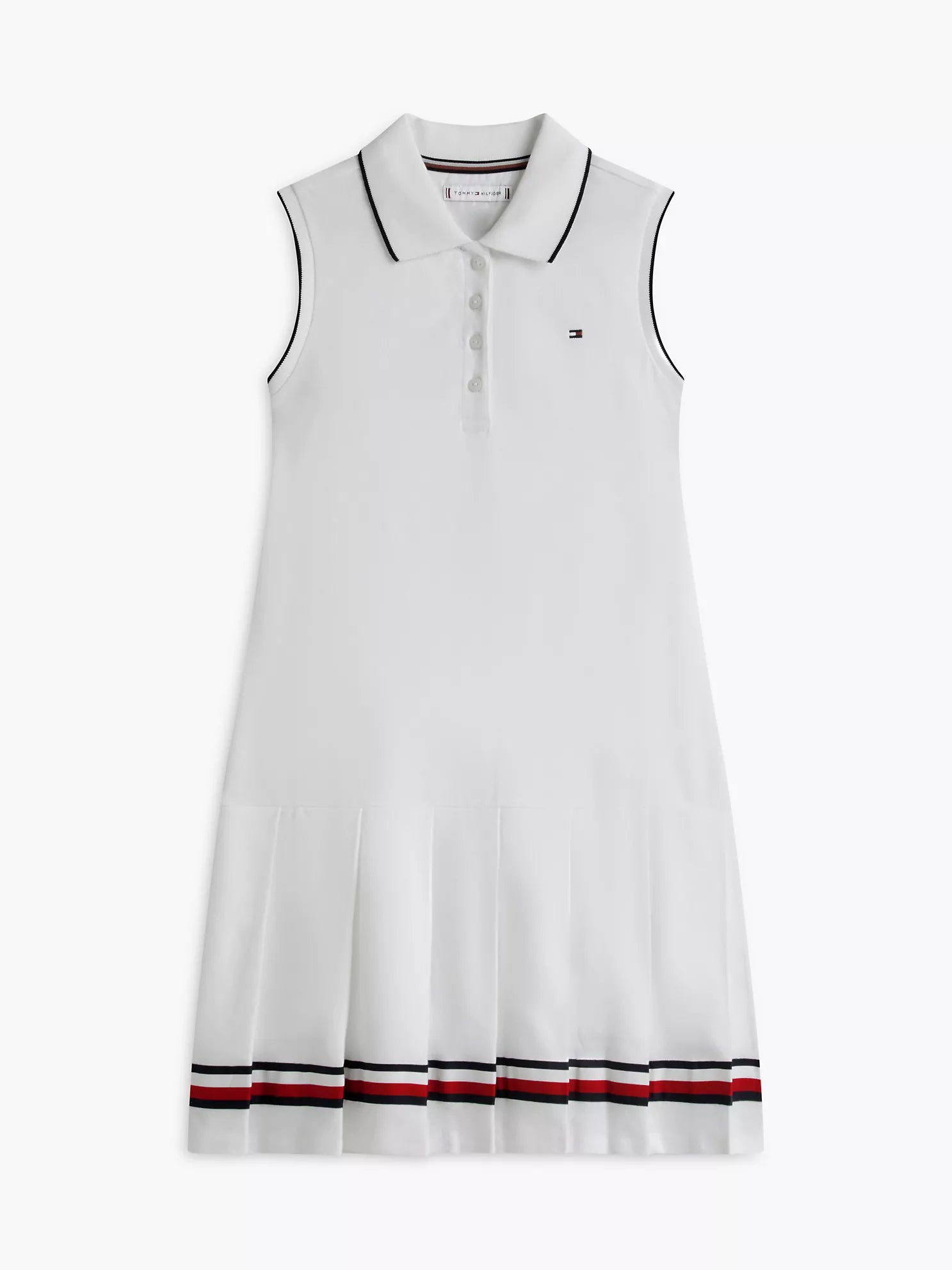 Tommy Hilfiger - Kids' Sleeveless Pleated Polo Dress