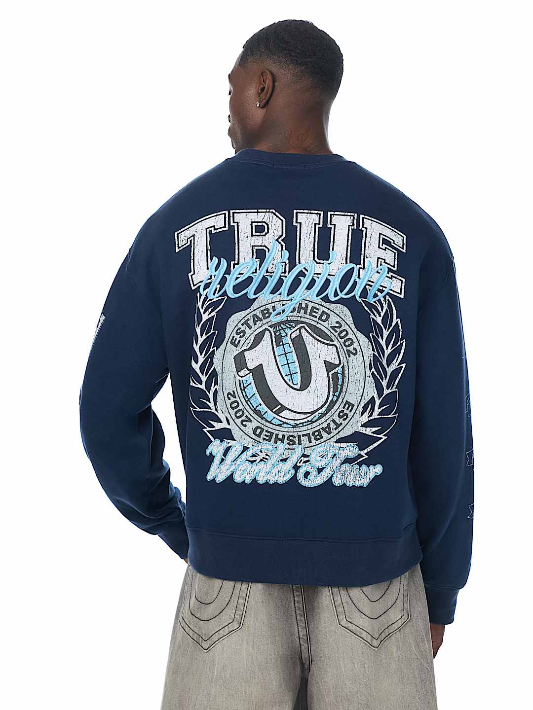 True Religion - Horseshoe Crest Relaxed Crewneck
