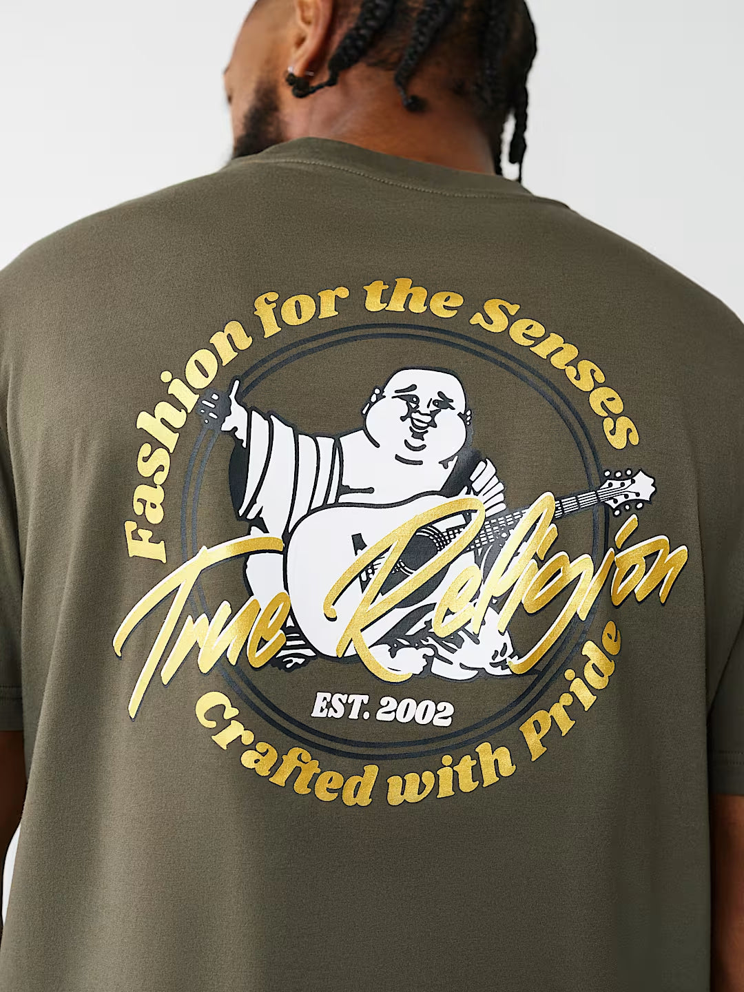 True Religion - Marker Script Buddha Tee