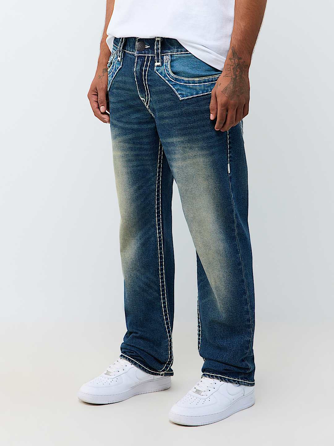 True Religion - Ricky Super T Jimmy Straight Jean 34"