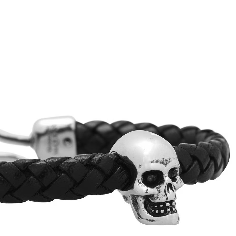 Alexander McQueen - Skull Leather Bracelet