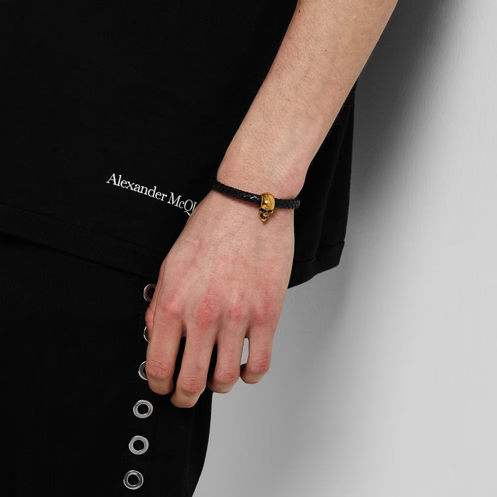 Alexander McQueen - Skull Leather Bracelet