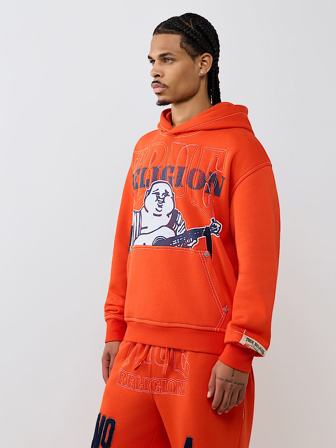 True Religion - No. 1 Logo Big T Hoodie