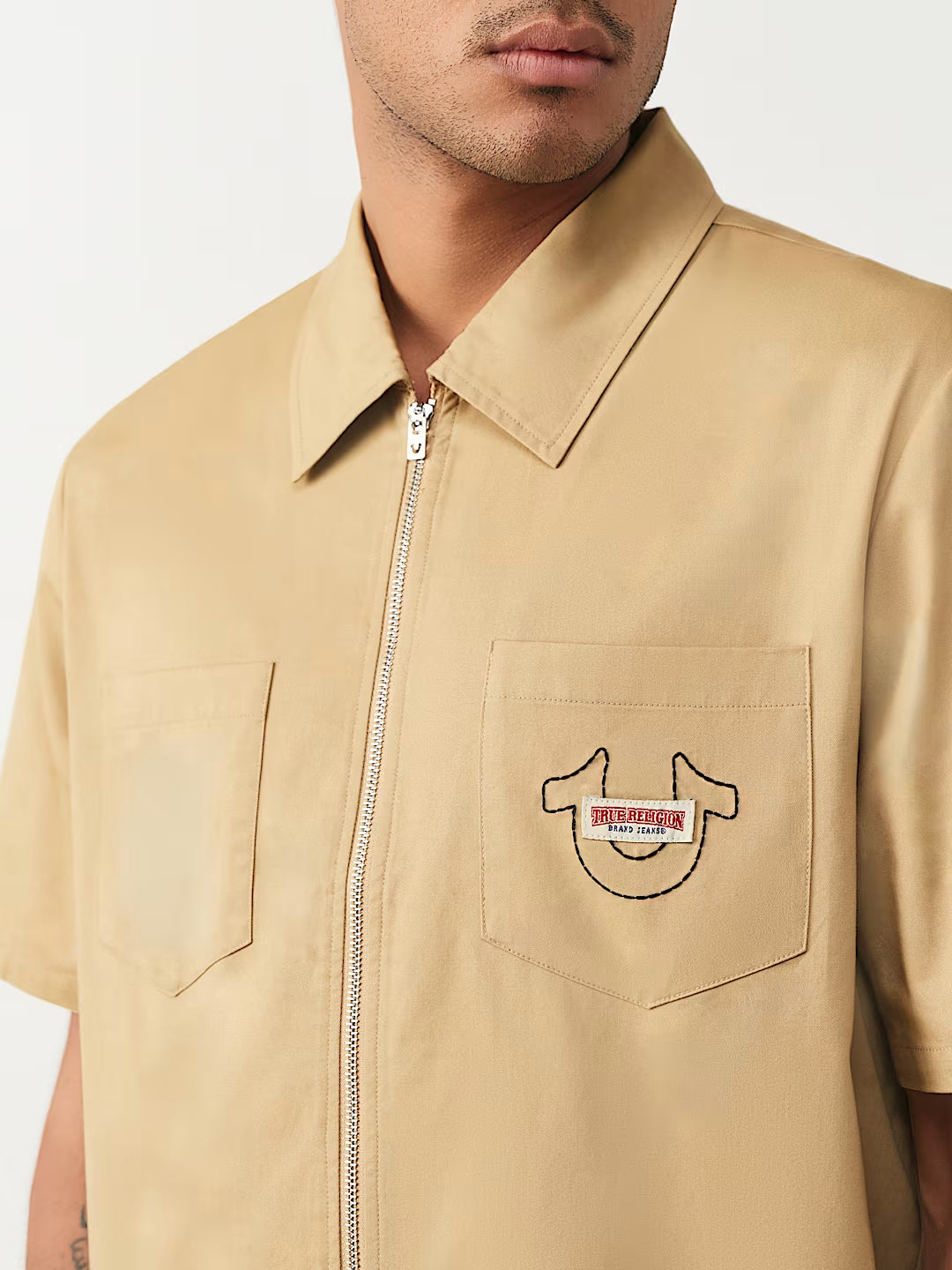 True Religion - Full-Zip Buddha Shirt