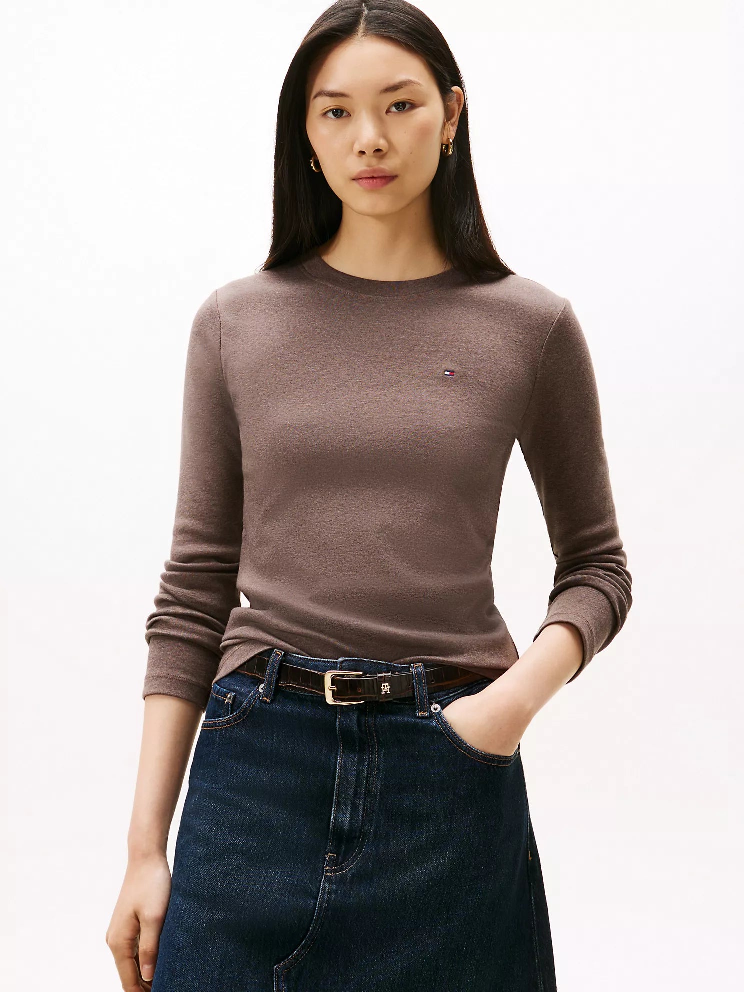 Tommy Hilfiger - Long-Sleeve Crewneck Favorite T-Shirt