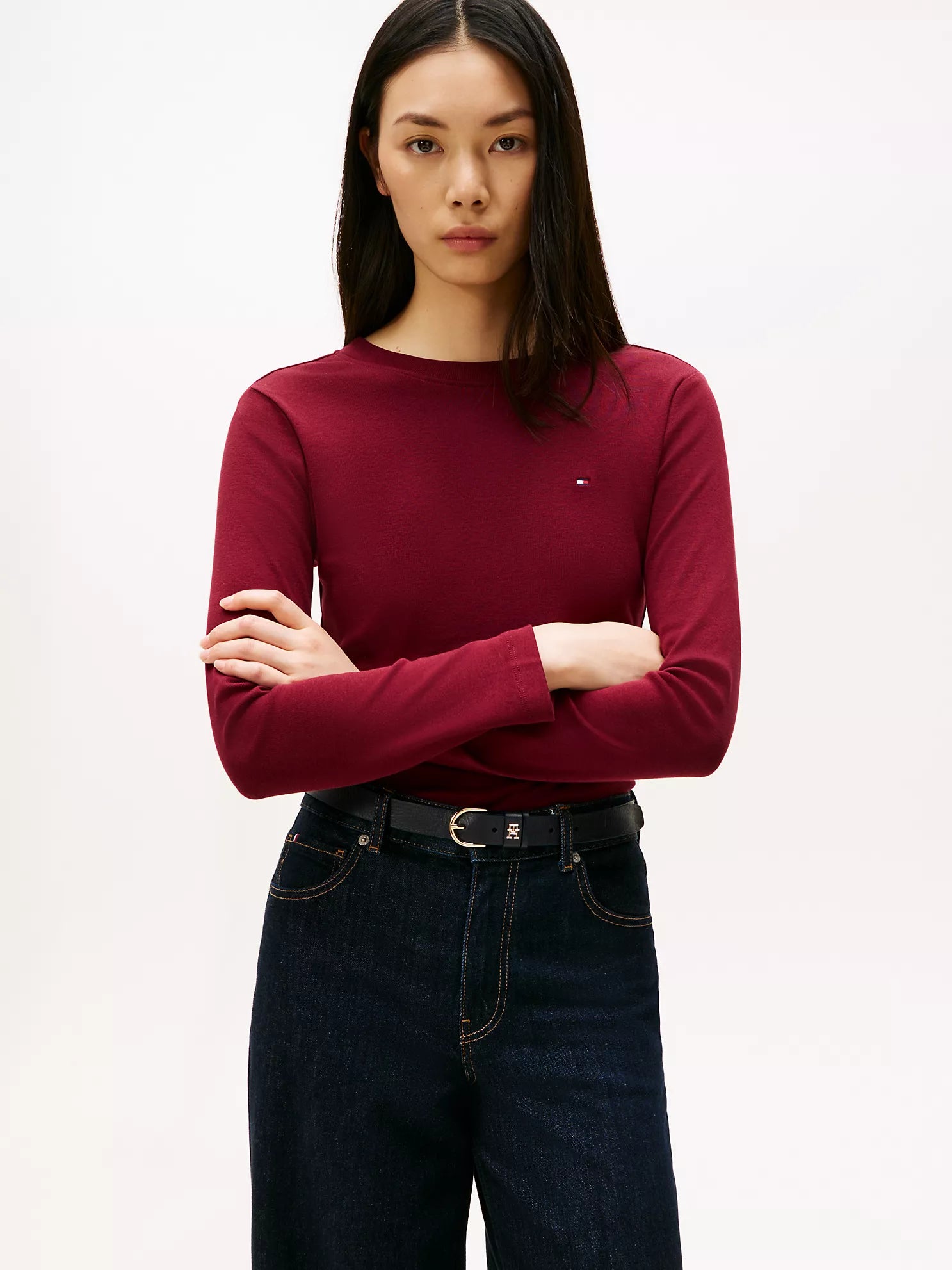 Tommy Hilfiger - Long-Sleeve Crewneck Favorite T-Shirt