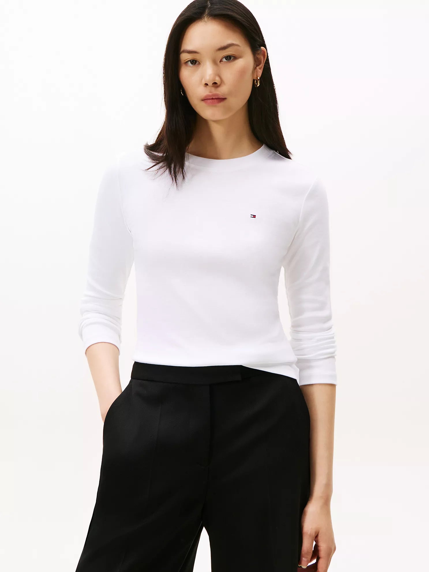 Tommy Hilfiger - Long-Sleeve Crewneck Favorite T-Shirt