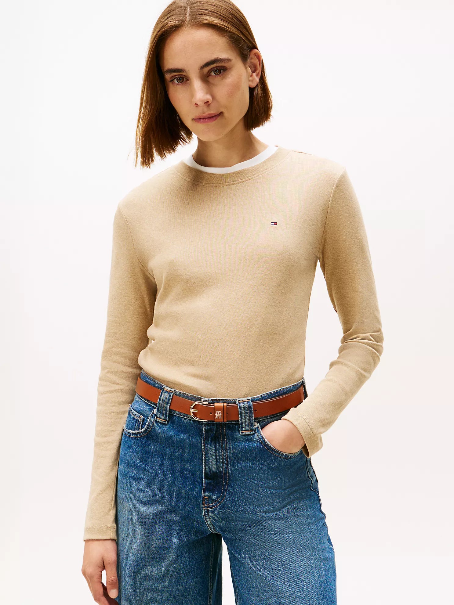 Tommy Hilfiger - Long-Sleeve Crewneck Favorite T-Shirt