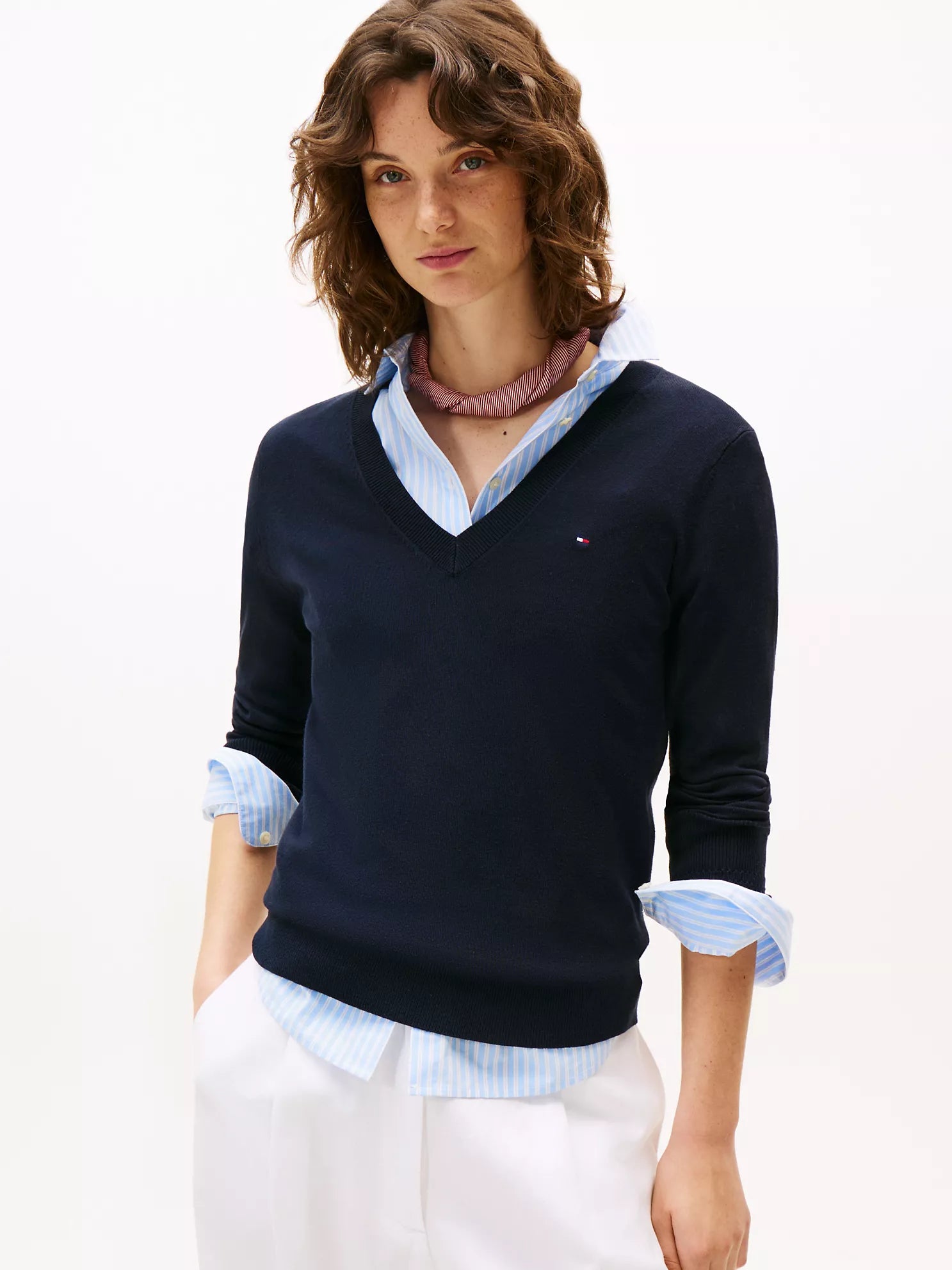 Tommy Hilfiger - Viscose-Blend V-Neck Sweater