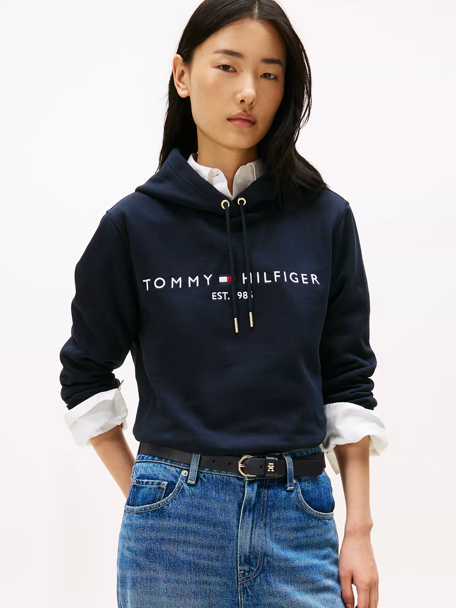 Tommy Hilfiger - Embroidered Tommy Logo Hoodie