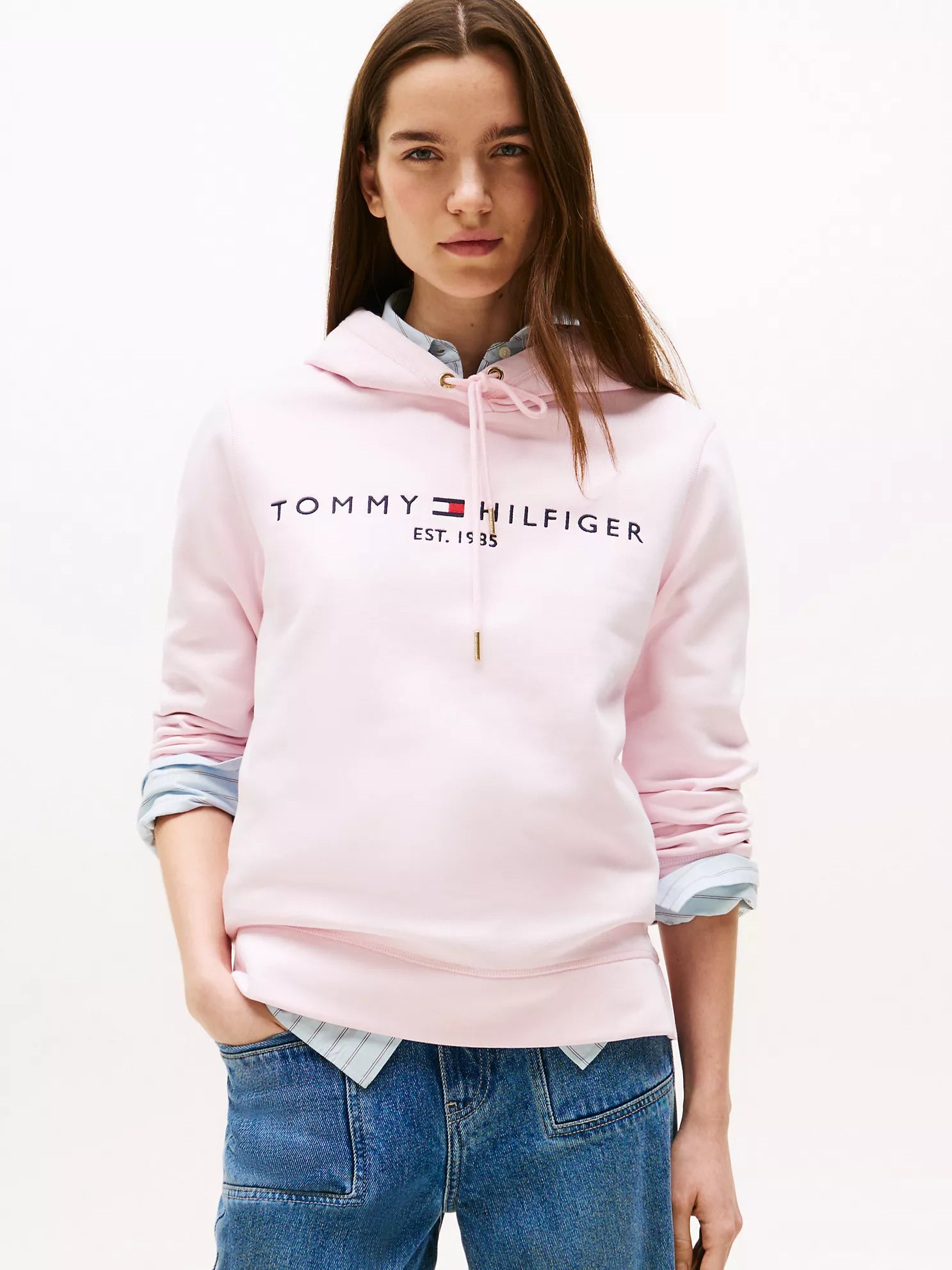Tommy Hilfiger - Embroidered Tommy Logo Hoodie