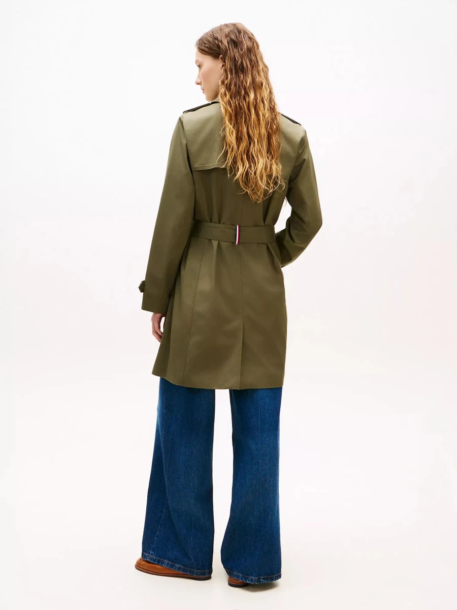 Tommy Hilfiger - Double - Breasted Belted Trench Coat - Brandatak Store