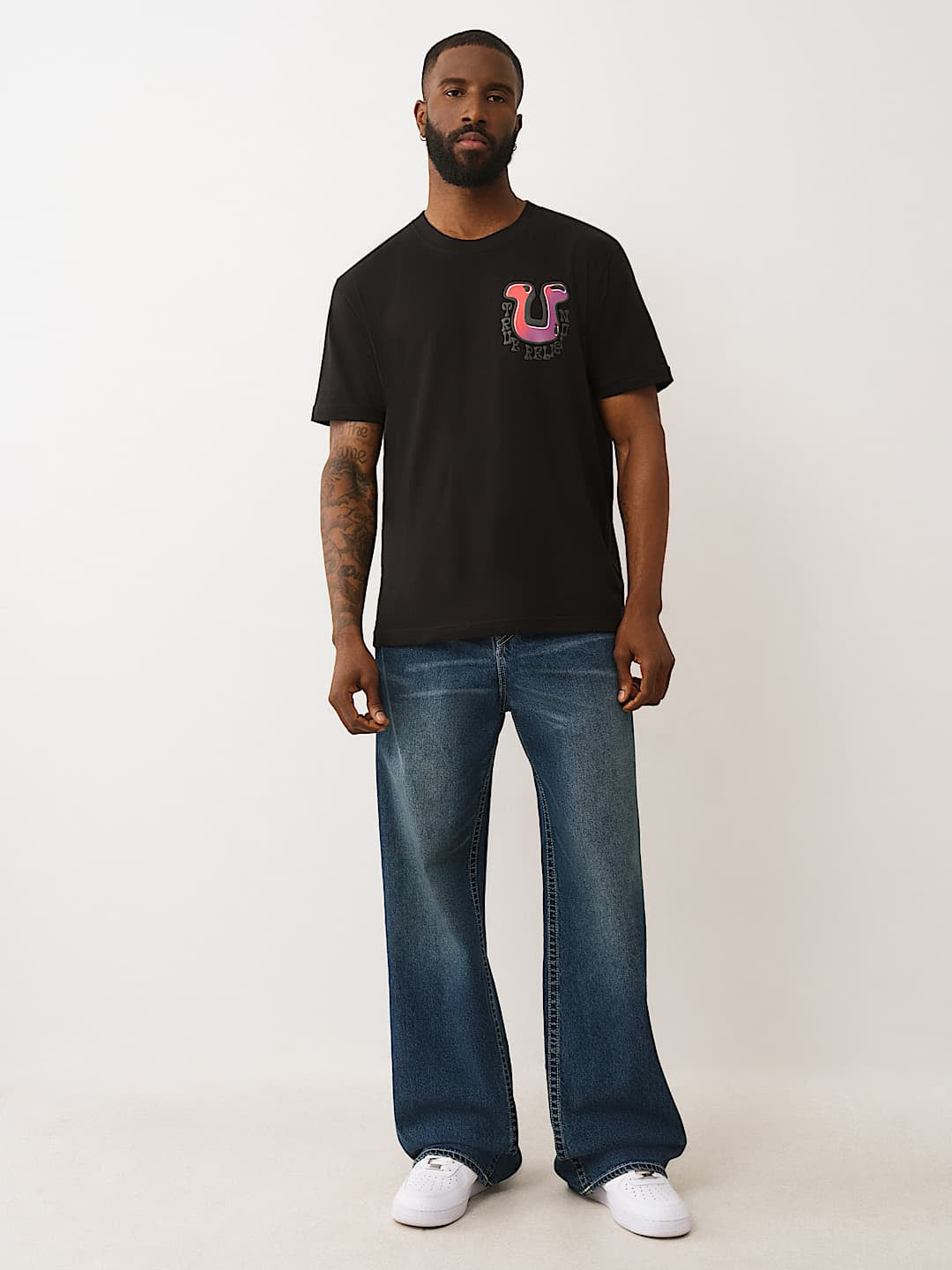 True Religion - Buddha Drip Oversized Tee