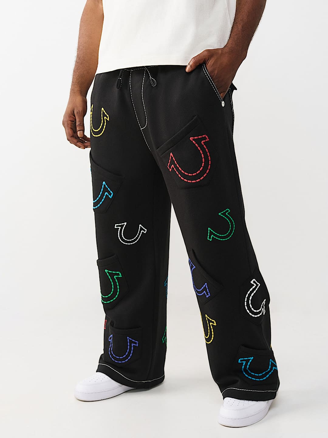 True Religion - Horseshoe Big T Baggy Sweatpant