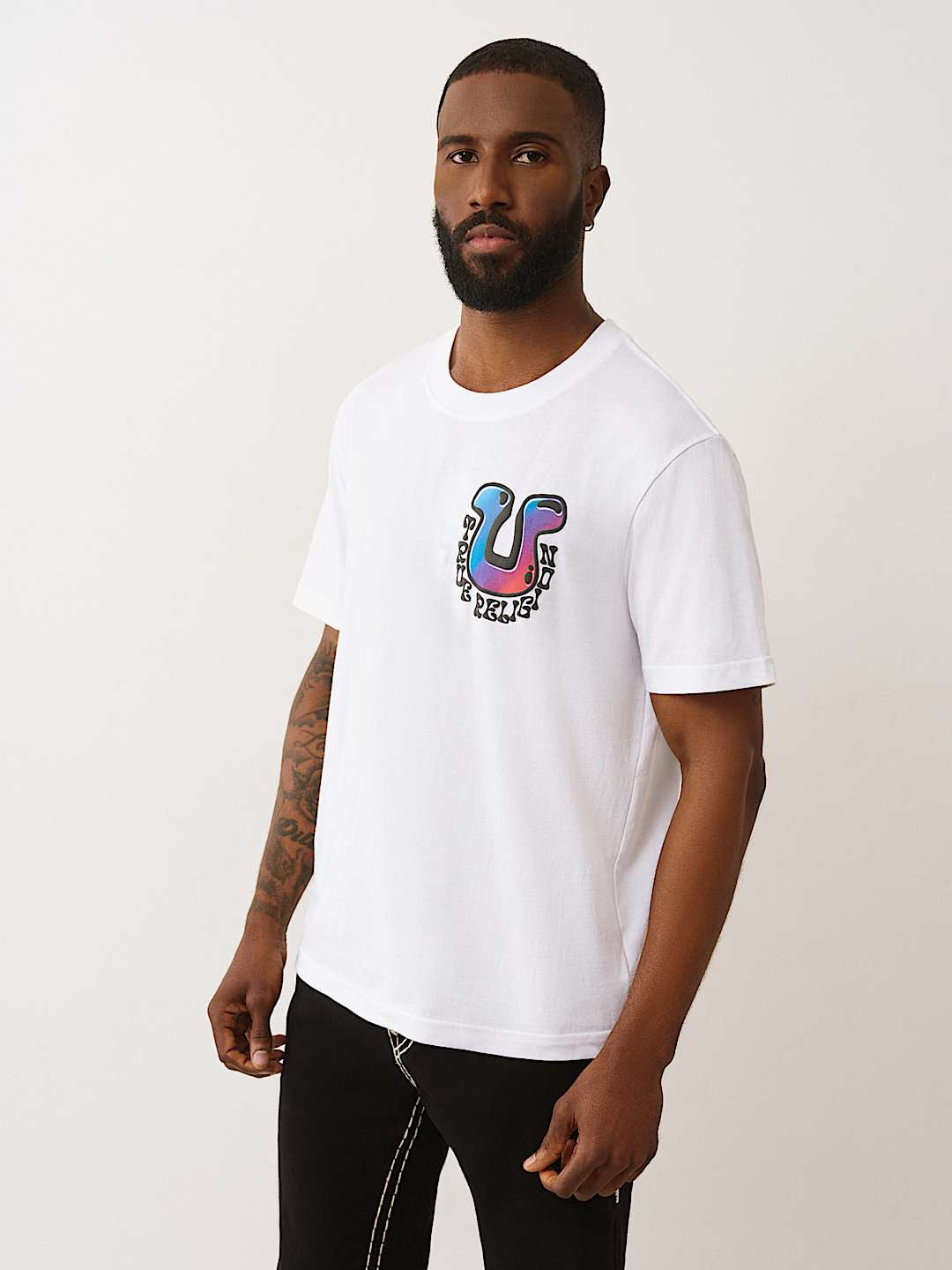 True Religion - Buddha Drip Oversized Tee