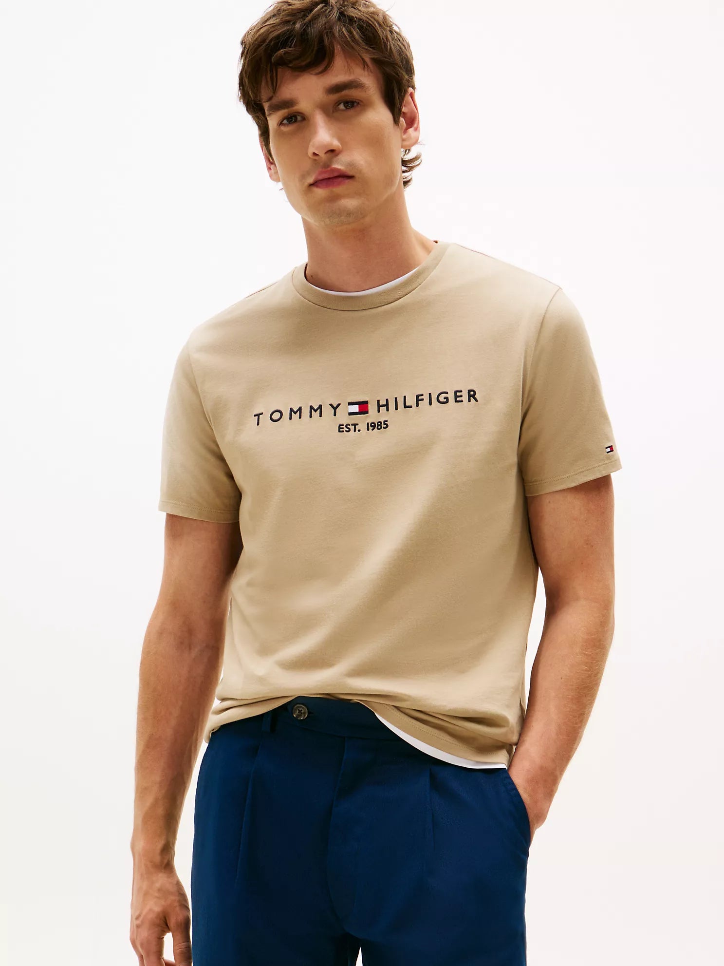 Embroidered Tommy Logo T-Shirt
