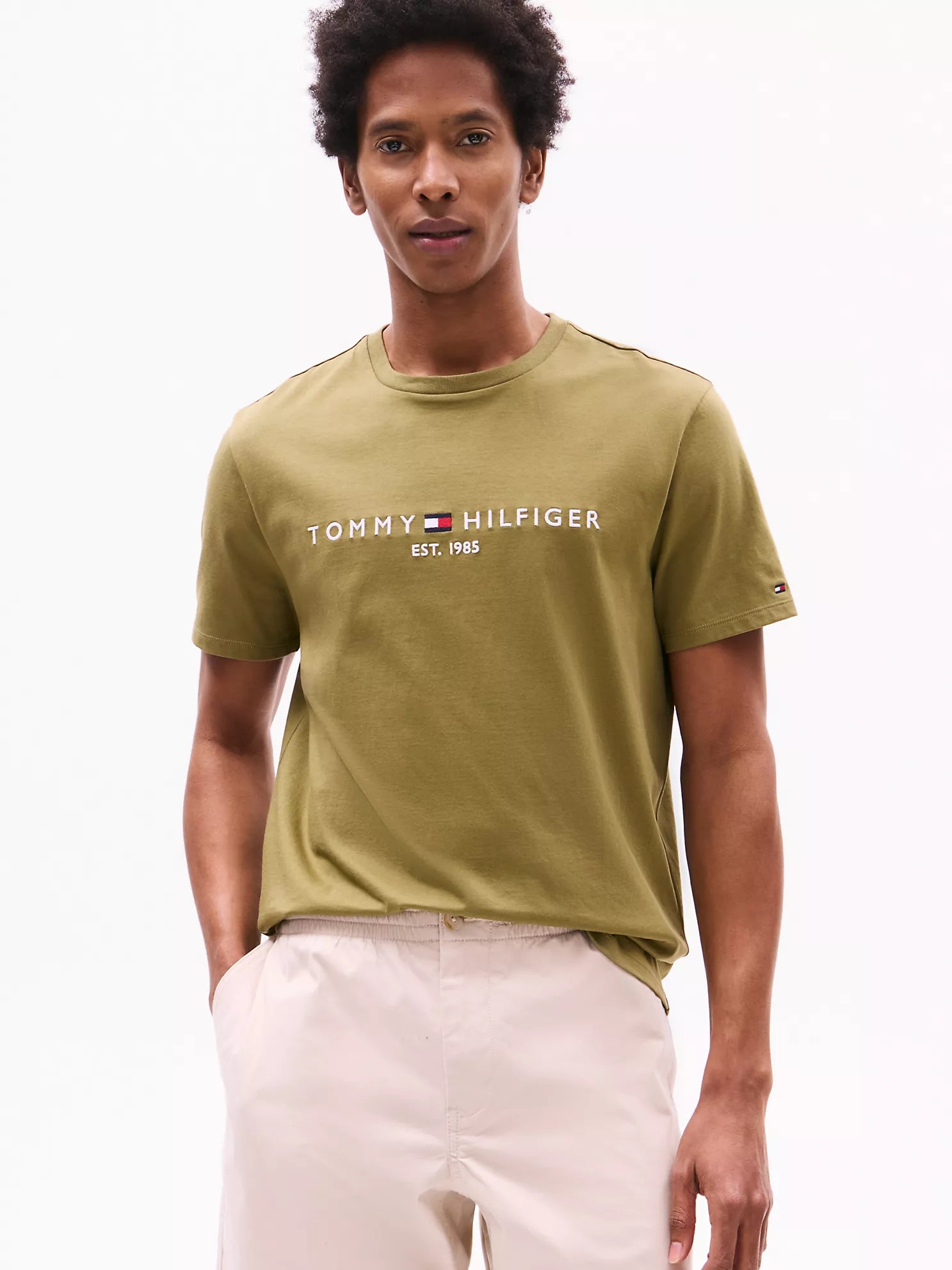 Embroidered Tommy Logo T-Shirt