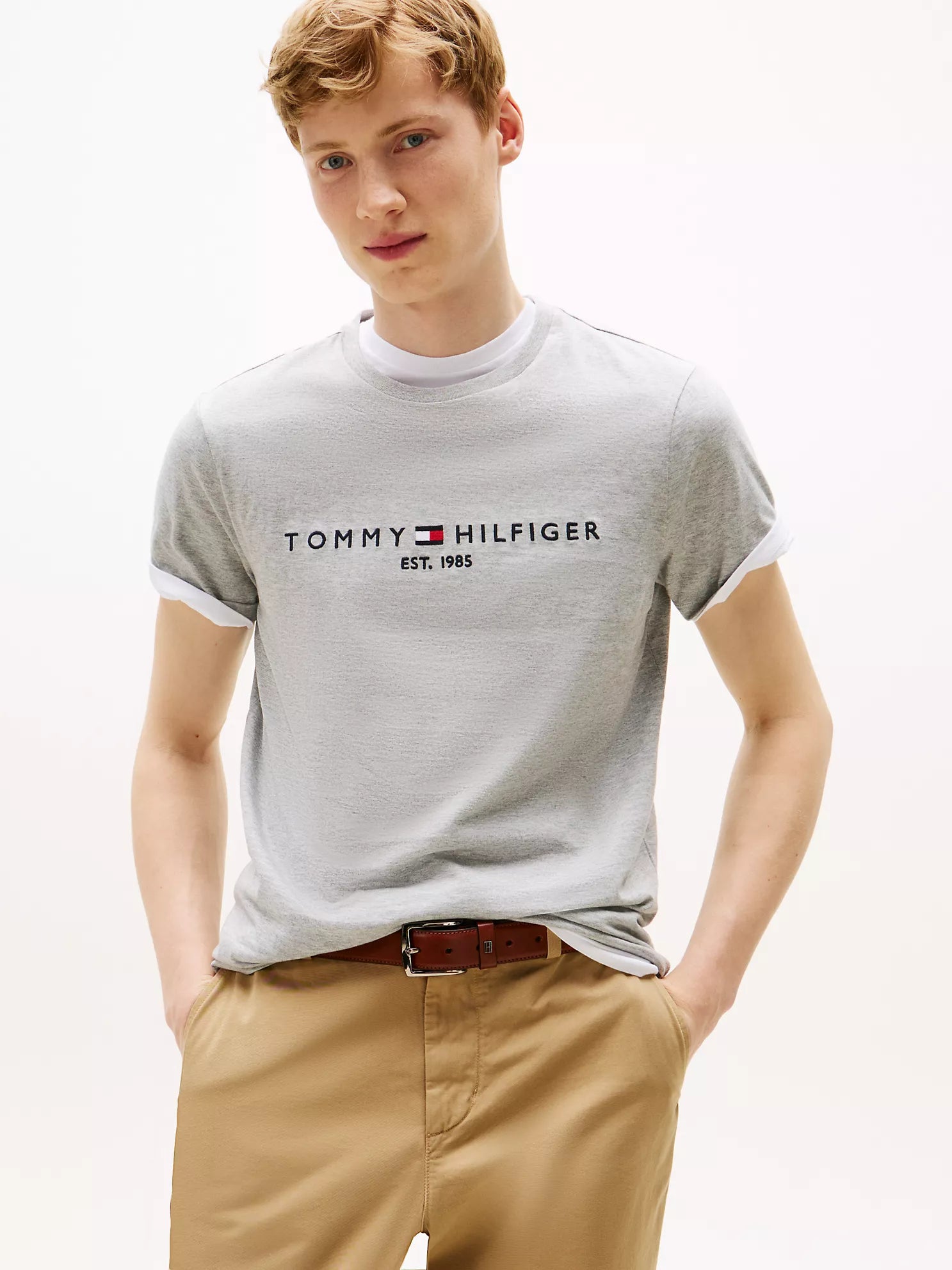 Embroidered Tommy Logo T-Shirt