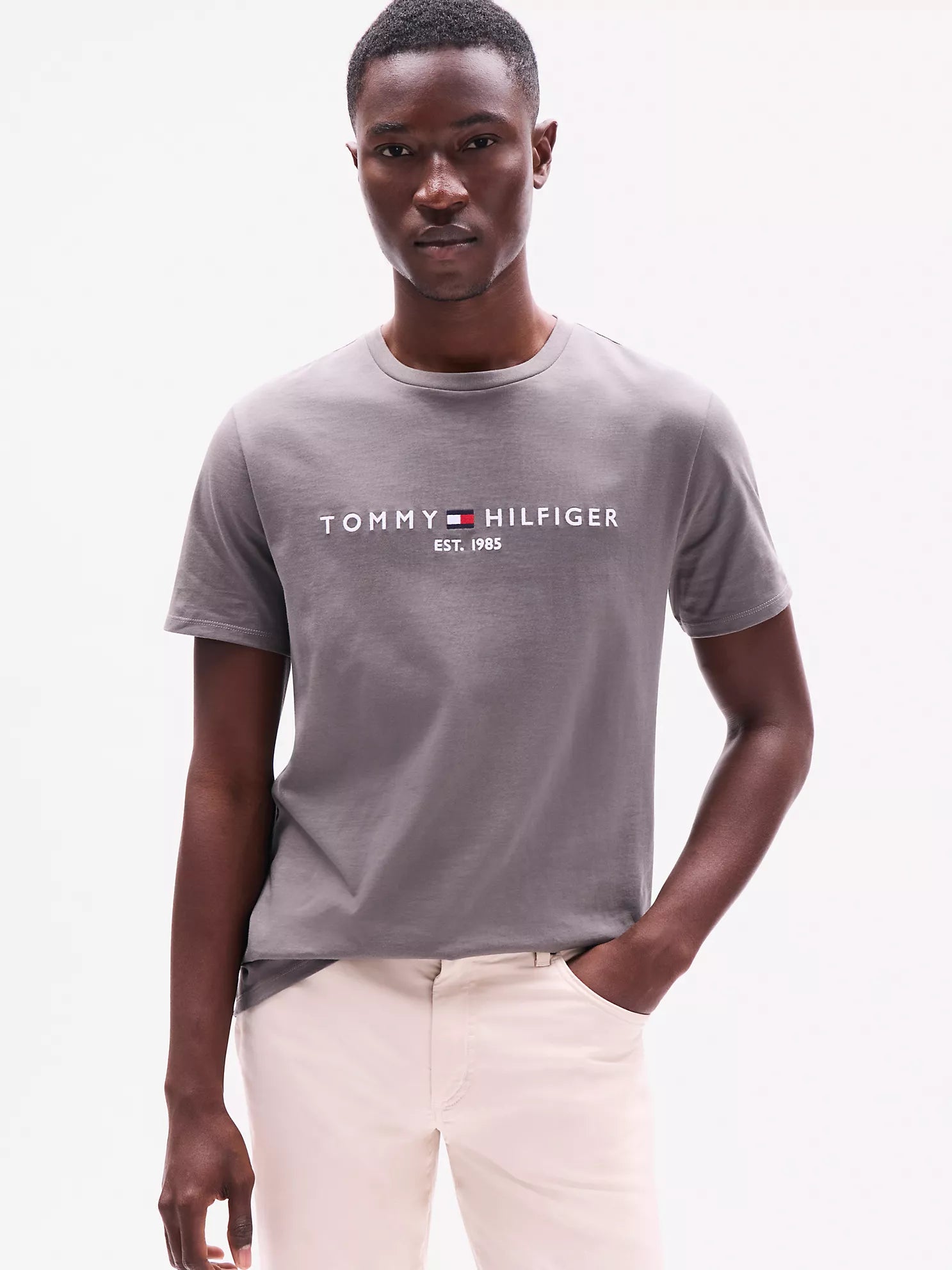 Embroidered Tommy Logo T-Shirt