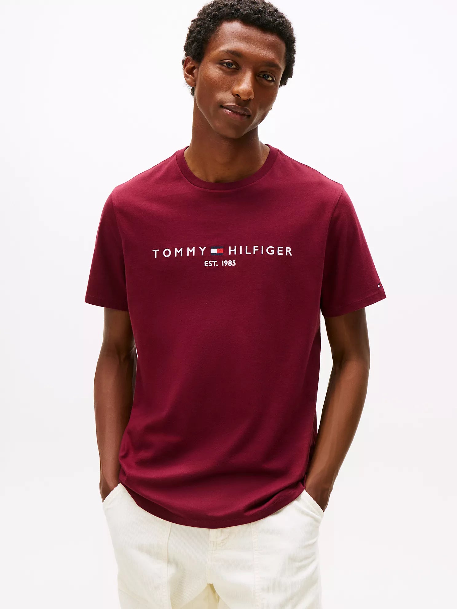 Embroidered Tommy Logo T-Shirt