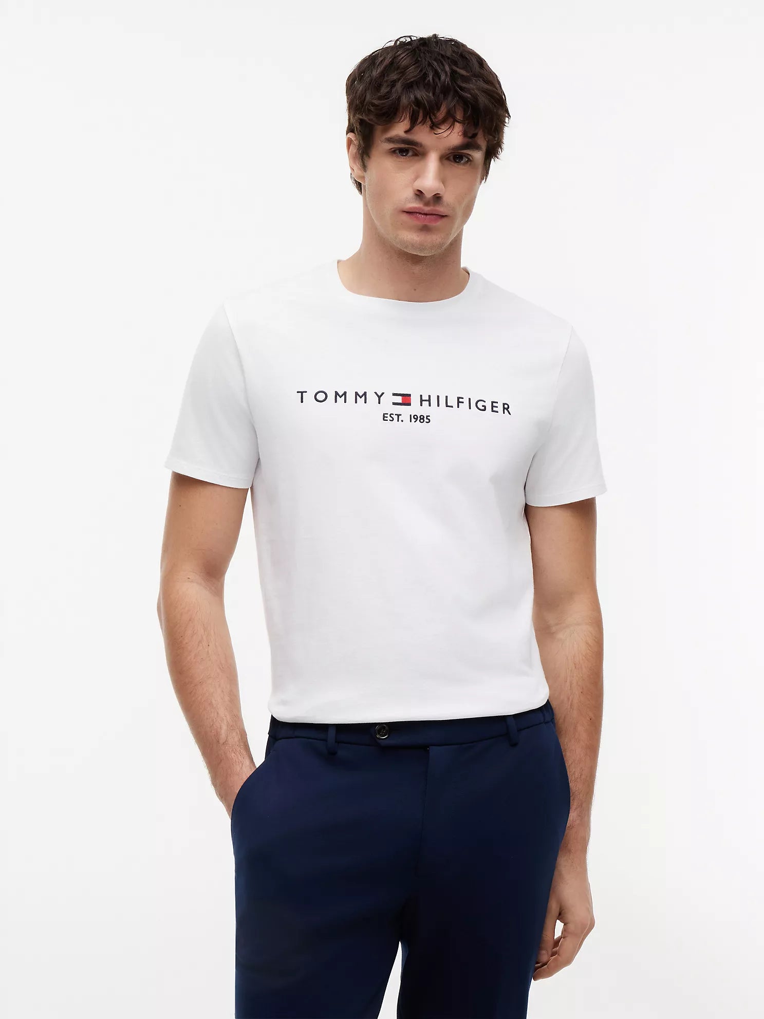 Tommy Hilfiger - Embroidered Tommy Logo T-Shirt