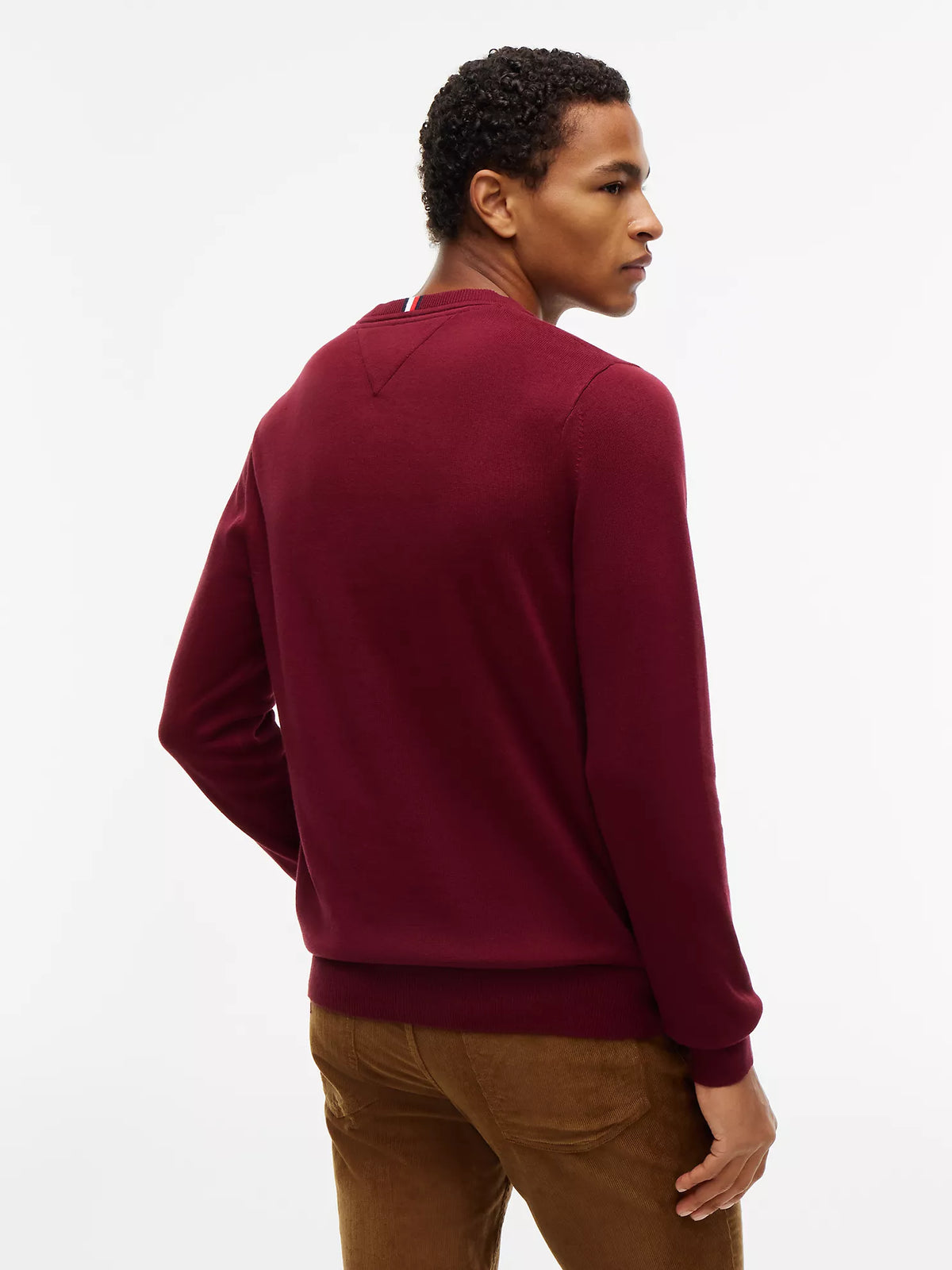 Tommy Hilfiger - Solid Logo V-Neck Sweater