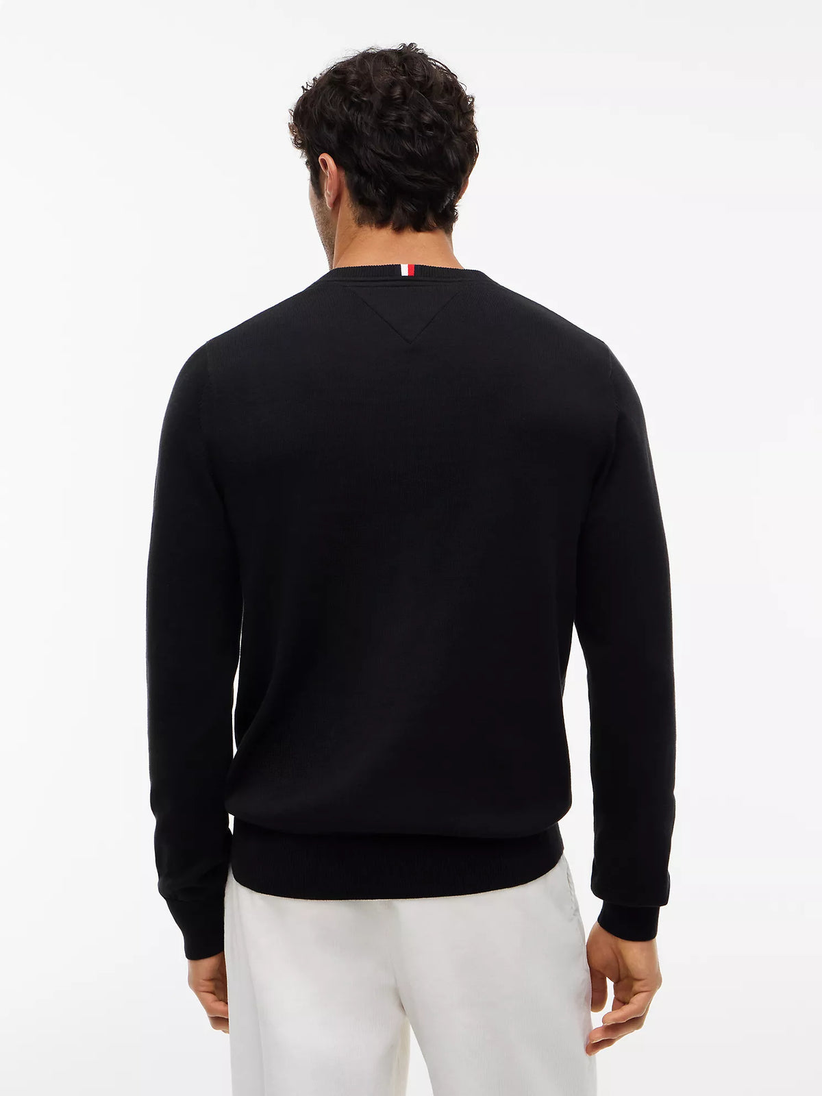 Tommy Hilfiger - Solid Logo V-Neck Sweater